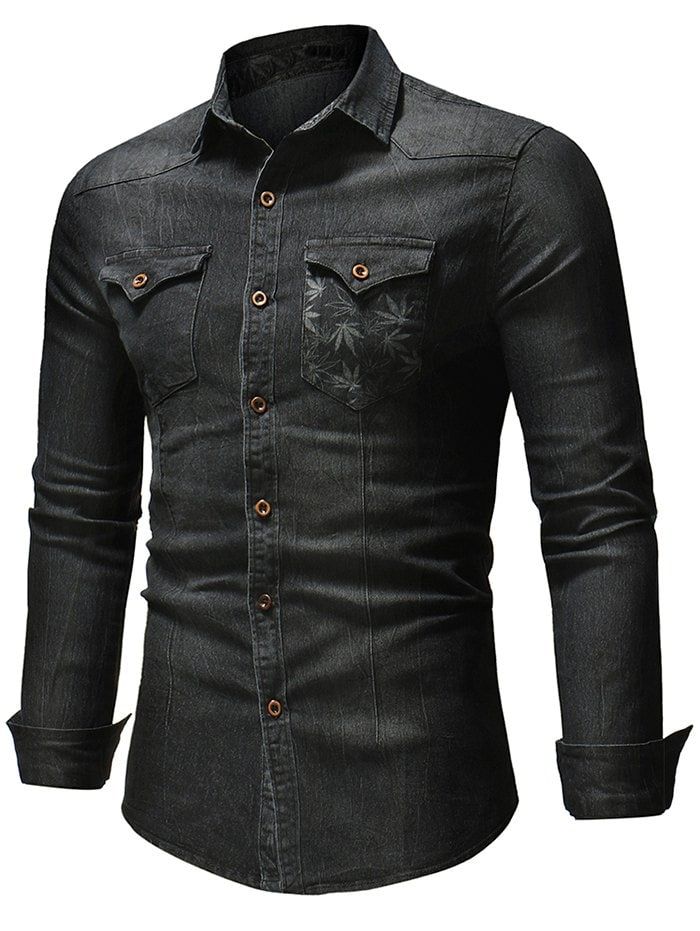 Denim Long Sleeved Shirt